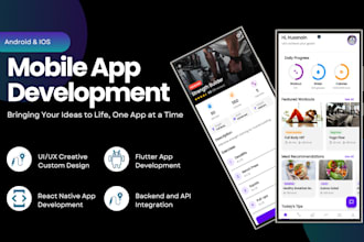 built cross platform mobile app using flutter and react native