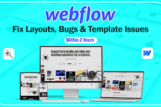 fix webflow website design, webflow edit template, fix mobile responsive issues