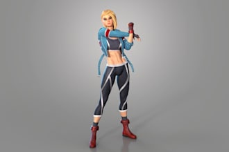be stylized 3d character modeler, ue4,5 mannequin rig,animate3d for game,unity3d