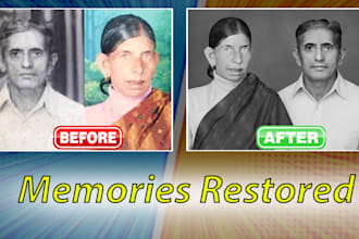 restore and enhance old or damaged photos