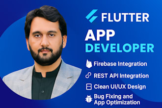 develop and fix flutter apps with firebase and API integration