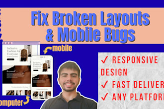 fix layout issues and make your website fully responsive