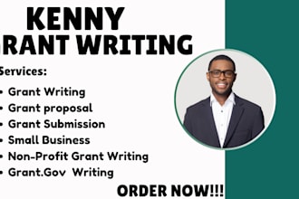 write and customize business plans, grant writing, grant proposal, non profits