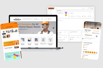 build handyman app home service app booking app cleaning app handyman website