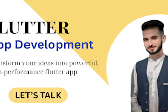 do flutter app development with firebase and API integration