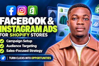 set up facebook and instagram ads for shopify store, boost shopify sales