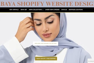 design abaya shopify store islamic hijab website abaya clothing website