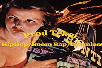 make a hiphop or boombap or drumless beat for you