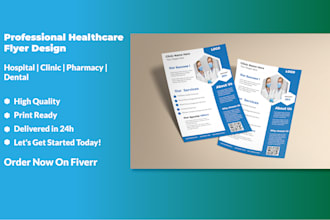 design a professional medical or healthcare flyer