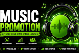 promote spotify music promotion with organic real audience growth