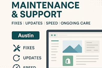 be your reliable shopify website maintenance expert