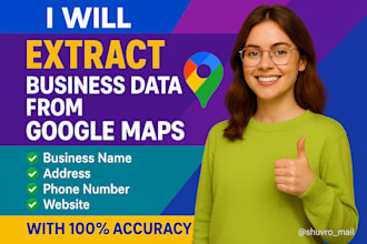 scrap google map data for b2b data