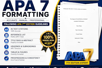 edit and format your academic paper in apa 7 style