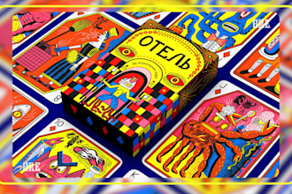 design custom tarot, oracle, flash cards, or rpg card decks, board games, tcg