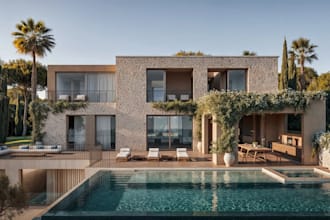 exterior rendering for modern homes with realistic architectural visualization