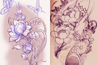 design a beautiful custom tattoo for you