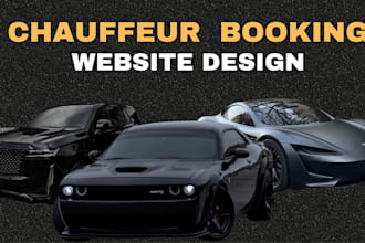 design chauffeur website, limousine and taxi booking website