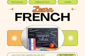 tutor french language from a1 level to b1 level