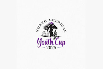 design icelandic horse event logo