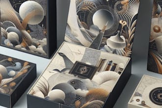 create modern and luxury product packaging box