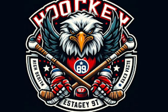 make amazing sports mascot tennis hockey logo