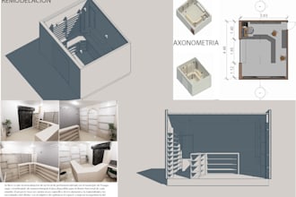 dibujare planos, remodelacion y renders arquitectónicos