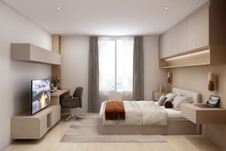 do  airbnb interior design, home office and house design
