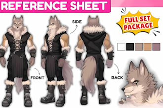 draw furry reference sheet anthro nsfw sfw oc fursona furry art furry commission