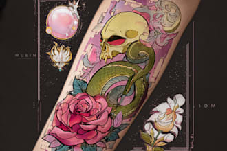 draw custom tattoo designs