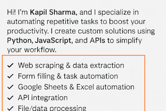 automate your repetitive task