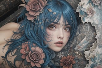 make anime tattoo design