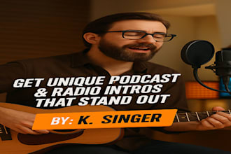 create a custom podcast intro and outro radio jingle or audio branding music