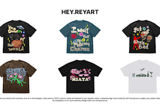create streetwear designs for puff printing shirts