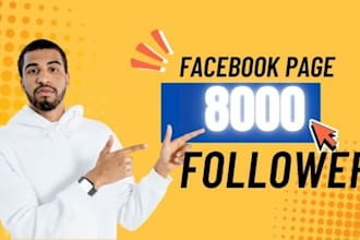 provide 1000 facebook page followers real active users