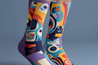 do sublimation all type of unique socks design and pattern