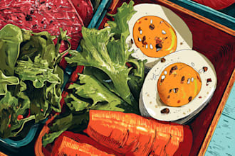 draw a food pop art of your food