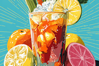 create food pop art of your food
