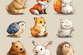 draw any animal to adorable cartoon