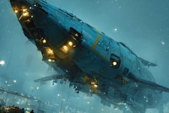 do a sci fi spaceship art
