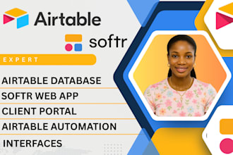 build airtable, airtable database automation softr webapp client portal baserow
