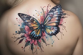 custom a watercolor tattoo design