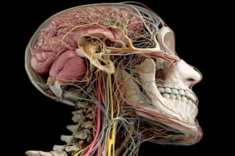 draw anatomy images and medical illustrations professionally
