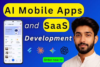 develop ai mobile app, ai saas application as flutter developer