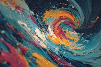 create modern abstract digital art paintings