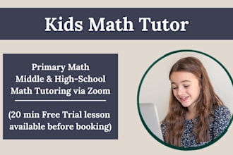 be online math tutor and kids math tutor for grade 1 to 10