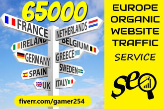 deliver organic european website traffic