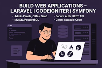 build web application using laravel codeignitor symfony