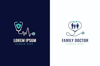 design logo healthcare dental medical doctor clinic dentist hospital medicine