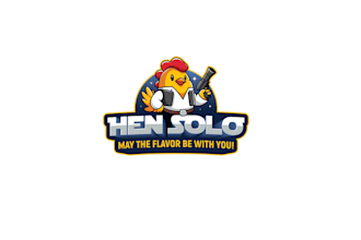 design hen solo galaxy chicken franchises logo