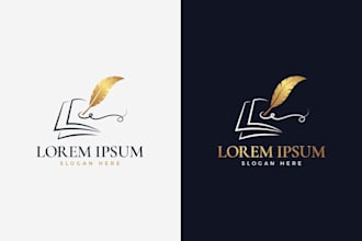 make a unique and attractive book publisher logo design